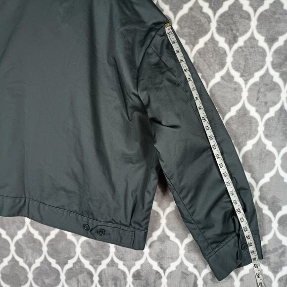 Dickies Jacket Mens 2XL Grey Quilted Lined Workwear Utility Full Zip Heavy - Picture 8 of 9